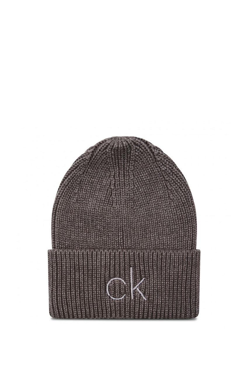 Calvin Klein Beanie Kadın Bere Mid Grey Heather