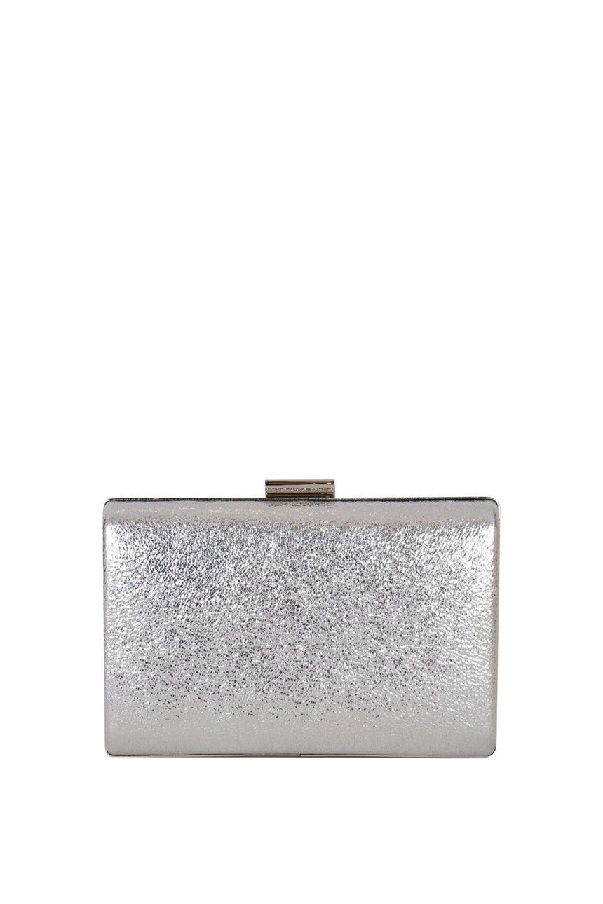 Axpe Metal Tokalı Abiye Çanta Gümüş