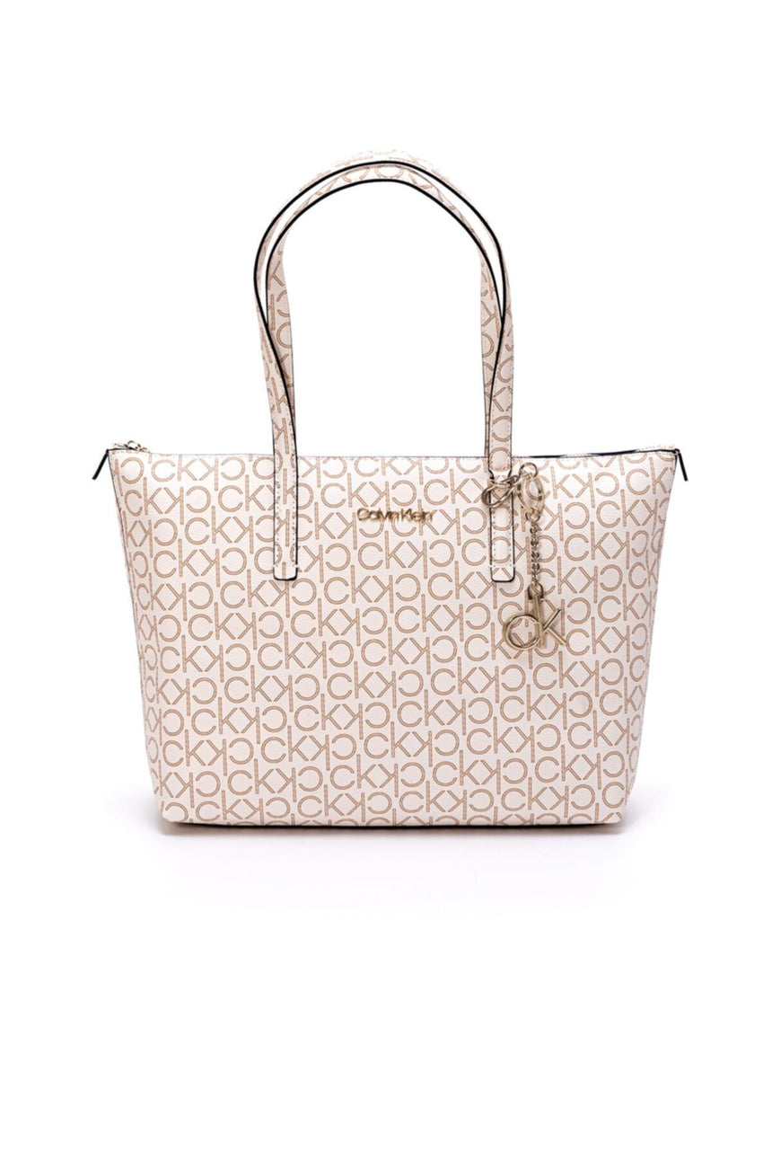 Calvin Klein Mono Cabas Kadın Omuz Çantası Birch Mono