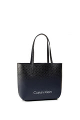 Calvin Klein Mono Ombre Shopper Rev Md Kadın Kol Çantası Navy Mix