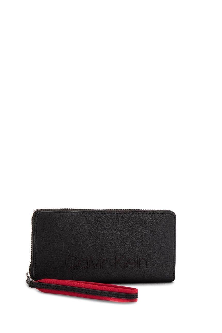 Calvin Klein Pop Touch Large Ziparound Kadın Cüzdanı Black