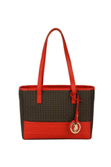 U.s Polo Assn. Kadın Omuz Çantası Kahve - Kırmızı