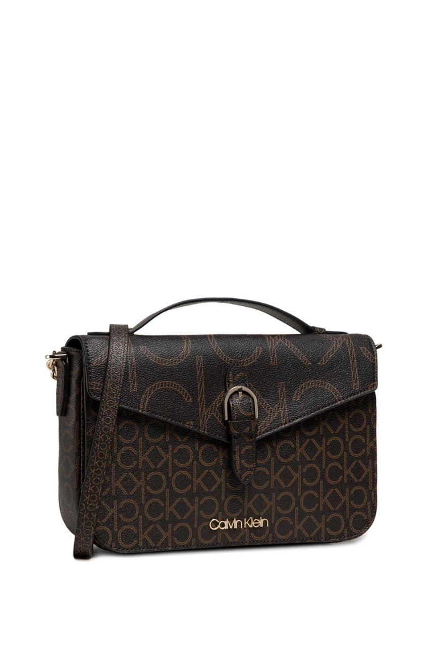 Calvin Klein Mono Scale Çapraz Askılı Kadın Çantası Brown Mono