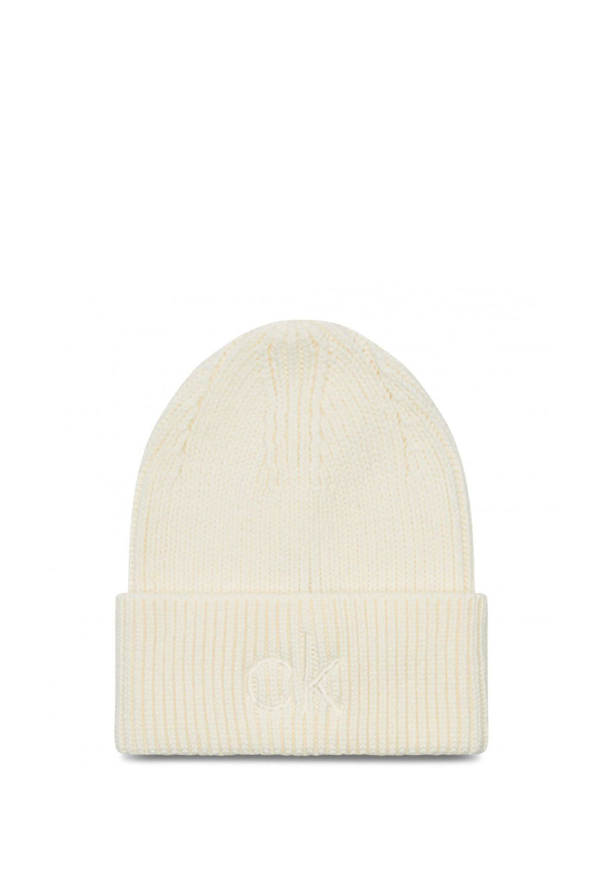 Calvin Klein Beanie Kadın Bere White