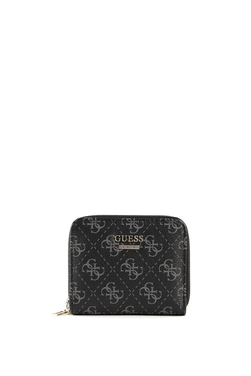 Guess Kamryn Slg Small Zip Kadın Cüzdanı Coal Multi