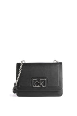 Calvin Klein Flap Shoulder Bag Md Çapraz Askılı Kadın Çantası Black