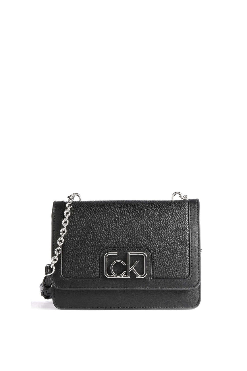Calvin Klein Flap Shoulder Bag Md Çapraz Askılı Kadın Çantası Black