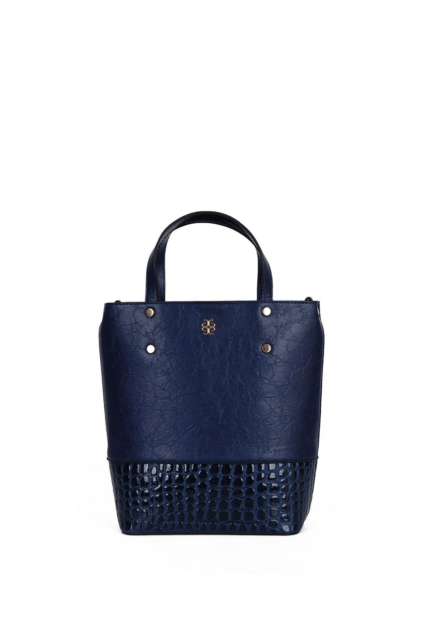 Kroko Detay Günlük Kadın El Çantası Lacivert