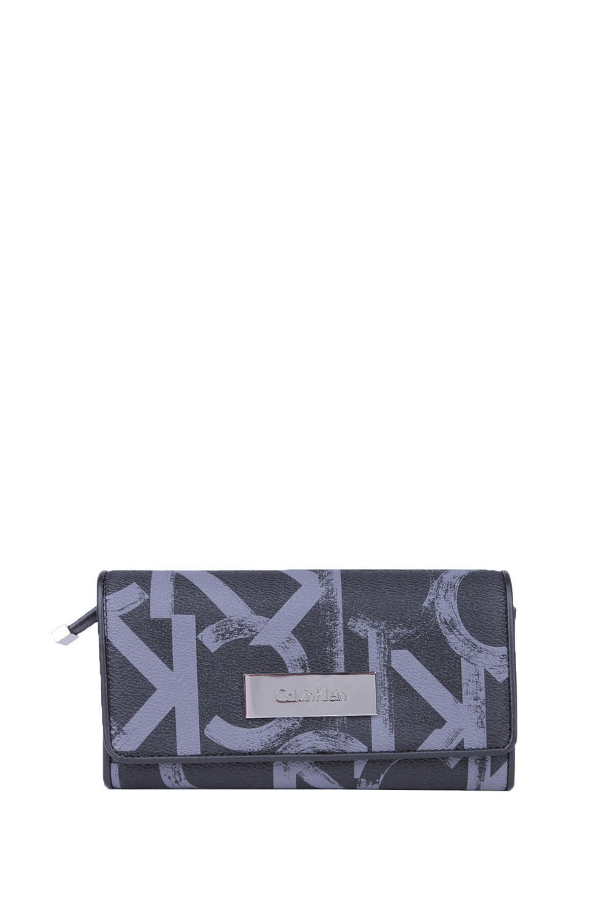 Calvin Klein Jackie Large Trifold Kadın Cantası Black