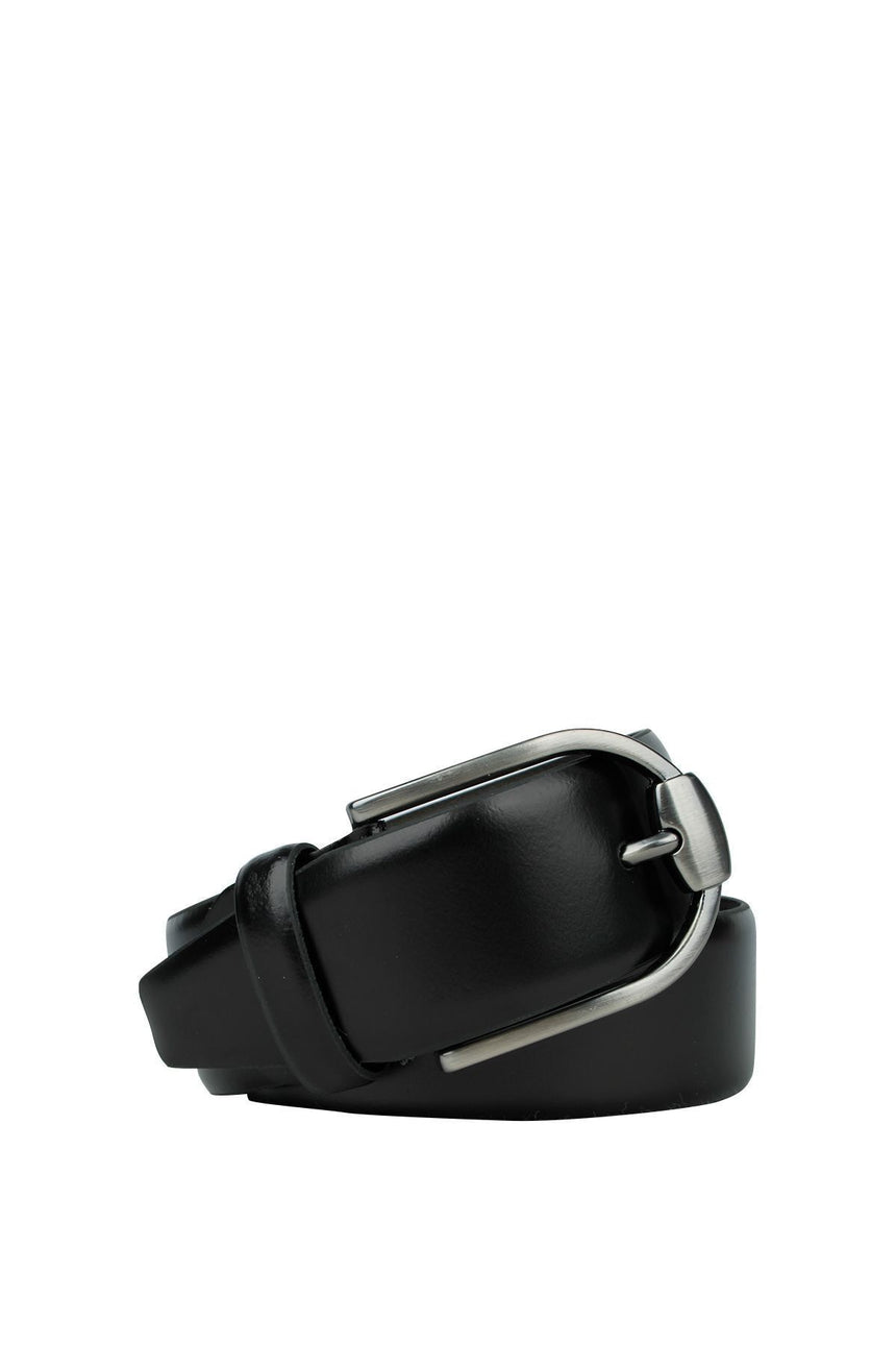 Axpe 4 Cm Deri Erkek Kemer Siyah