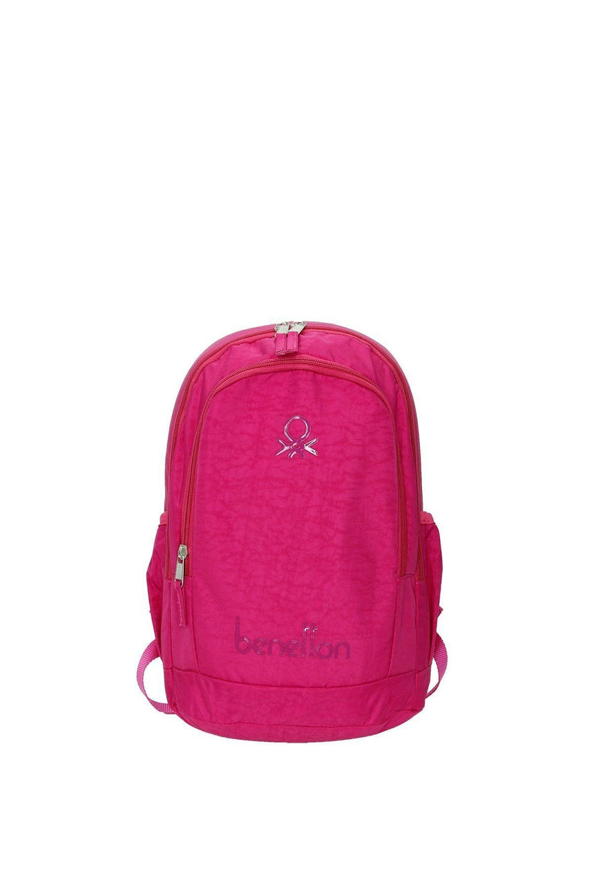 Benetton İki Bölmeli Sırt Çantası Pembe