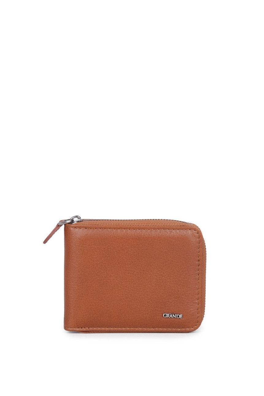 Grande Çoklu Şeffaf Kart Yuvalı Unisex El Portföyü Taba