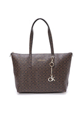 Calvin Klein Mono Cabas Kadın Omuz Çantası Brown Mono