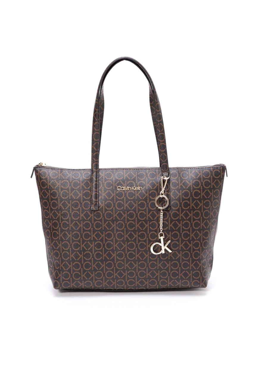 Calvin Klein Mono Cabas Kadın Omuz Çantası Brown Mono