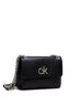Calvin Klein Ew Conv Flap Xbody Md Eyelets Kadın Omuz Çantası Black