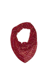 Calvin Klein Logo Mini Kadın Şal Dark Red