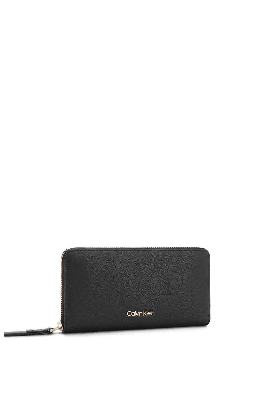 Calvin Klein Step Up Large Ziparound Kadın Cüzdanı Black