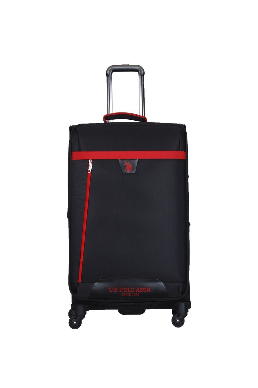 U.s Polo Assn. İki Ön Bölmeli Büyük Boy Valiz Siyah