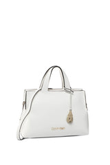 Calvin Klein Neat Tote Md Kadın El Çantası White