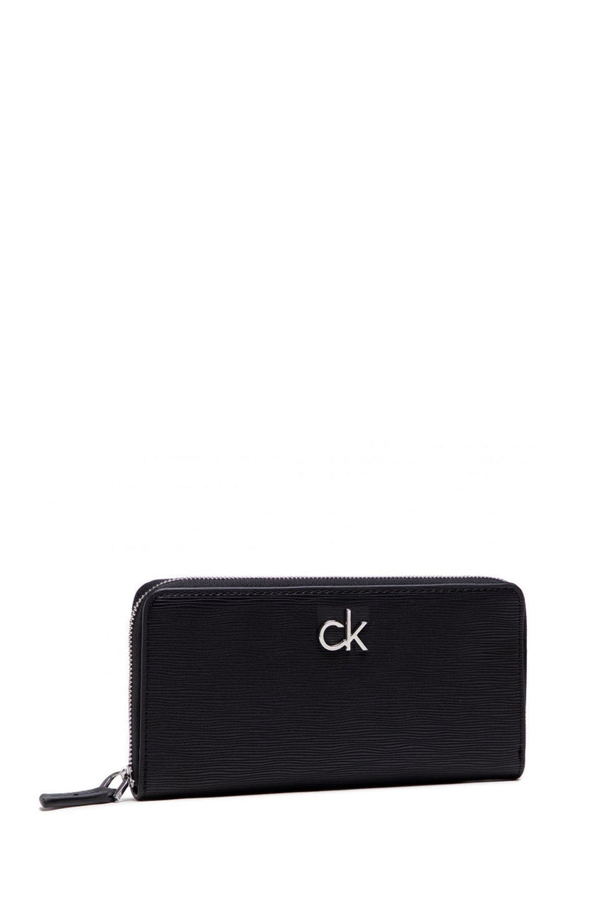 Calvin Klein Z/A Wallet Lg Wave Pu Kadın Cüzdanı Black