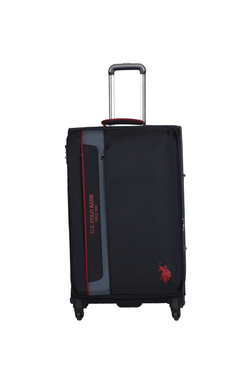 U.s Polo Assn. İki Ön Bölmeli Büyük Boy Valiz Siyah