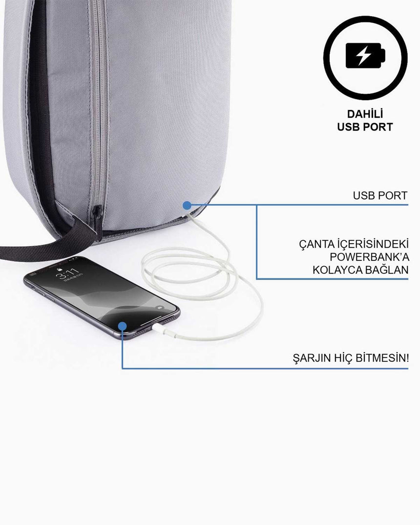 XD Design Bobby Sling Body Bag Grey