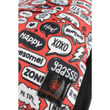 Lumberjack Yazı Desenli 3 Bölmeli Sırt Çantası Renkli