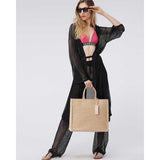 Calvin Klein Cover Ups Kadın Kaftan Black