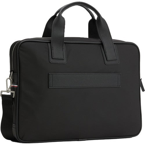 Tommy Hilfiger Elevated Nylon Erkek Çapraz Askılı Kadın Çantası Siyah