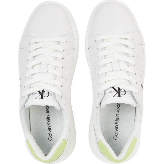 Calvin Klein Chunky Chunky Laceup Kadın Sneaker Bright White/Exotic Mint