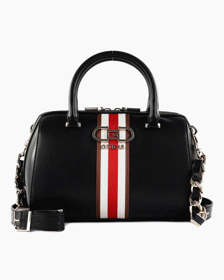 Guess Nelka Şerit Detaylı El Çantası Black