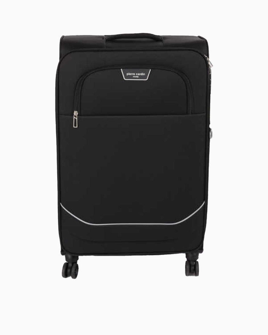 Pierre Cardin Büyük Boy Kumaş Valiz Siyah