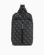 Guess Monogram Baskılı Body Bag Dark Black