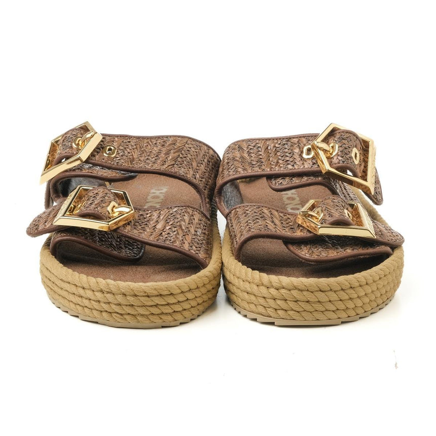 Bohonomad Sydney Kadın Terlik Hasır Kahve