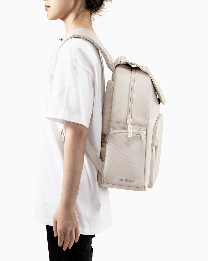 XD Design Soft Daypack Hırsızlık Önleyici Sırt Çantası Light Grey