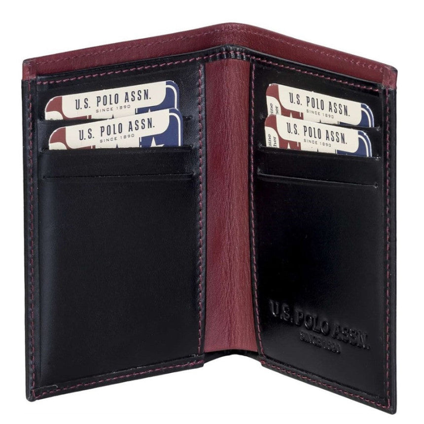 Us Polo Assn Likra Deri Erkek Cüzdanı Siyah