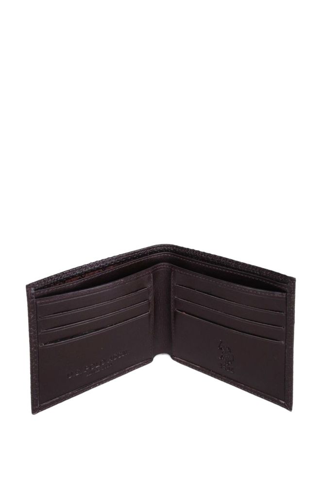 Us Polo Assn Renkli Logo Erkek Cüzdanı Kahve