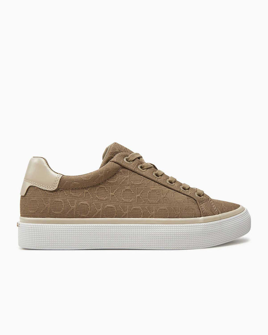Calvin Klein Lace Up Diam Mono Sneakers Khaki