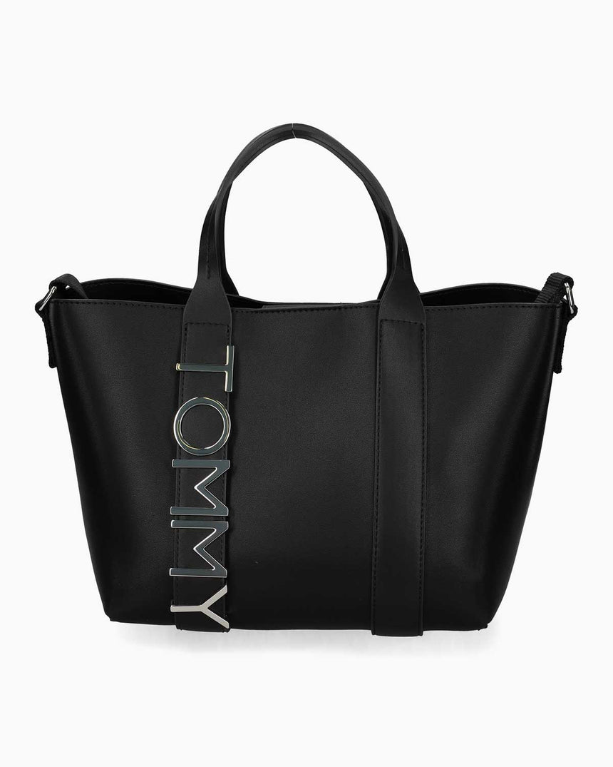 Tommy Jeans City Bold Mini Tote Çapraz Askılı Çanta Black