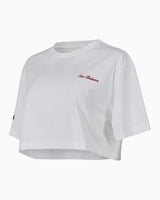 New Balance Kadın Crop Tshirt Beyaz