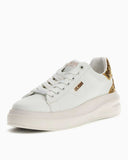 Guess Elbina10  Kadın Deri Sneaker White/Gold