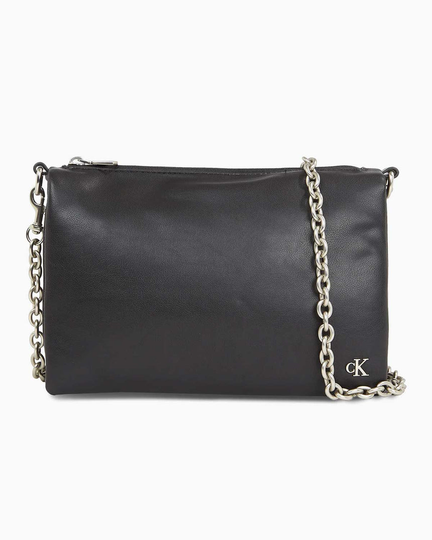Calvin Klein Micro Mono Chain Camera Pouch Çapraz Askılı Çanta Black
