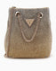 Guess Zalina Pouch Taşlı Omuz Çantası Gold