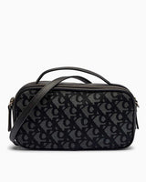 Calvin Klein Monogram Desenli Çapraz Askılı Kadın Camera Bag Black