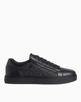 Calvin Klein Low Top Lace Up W/ Zip Mono Erkek Sneaker Triple Black