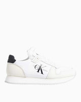 Calvin Klein Jeans Runner Sock Lace Up Sneakers Bright White/Black
