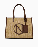 Nautica Aksesuar Detaylı Kadın Omuz Çantası Bej - Açık Kahve