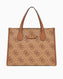 Guess Izzy Monogram El Çantası Latte Logo