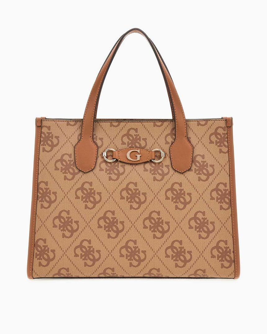 Guess Izzy Monogram El Çantası Latte Logo