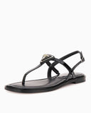Guess Rainey4 Rugan Parmak Arası Sandalet Black